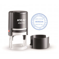 IDEAL 46042/DB TYPO R1 самонаборная печать диаметр 42мм 1 круг черная